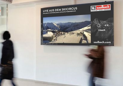 monitorwerbung setzt digitale Live-Kampagnen für Saalbach um