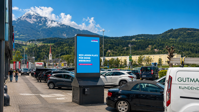 Outdoorstele Greif EKZ Innsbruck Nordseite