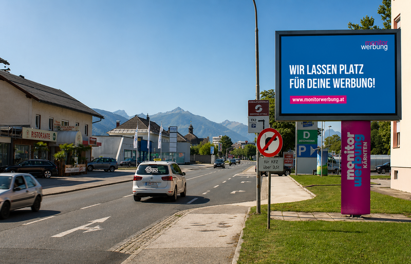 LED Wall 33 Spittal Ost bei Billaparkplatz