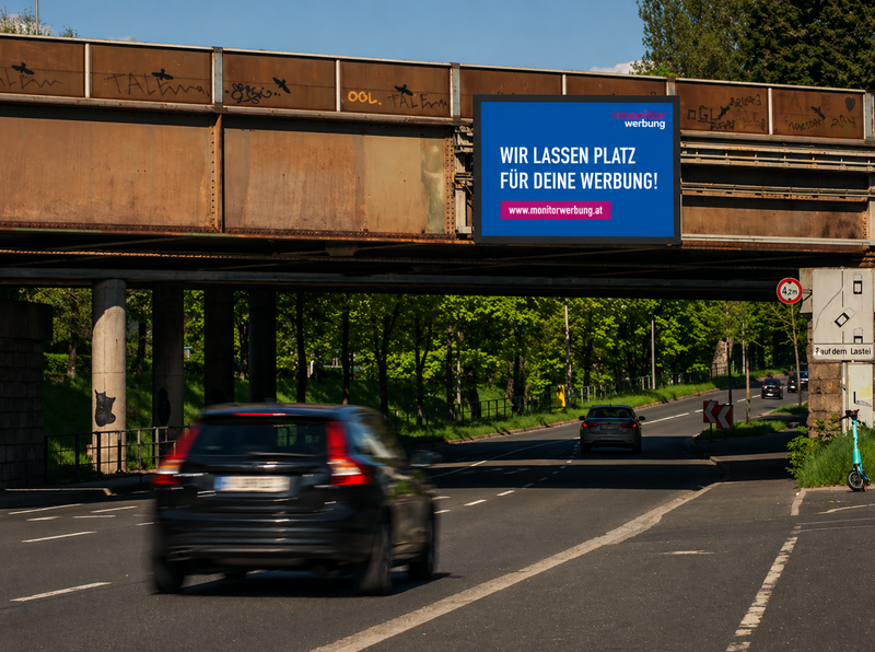 LED Wall 01 Klagenfurt West ÖBB Brücke